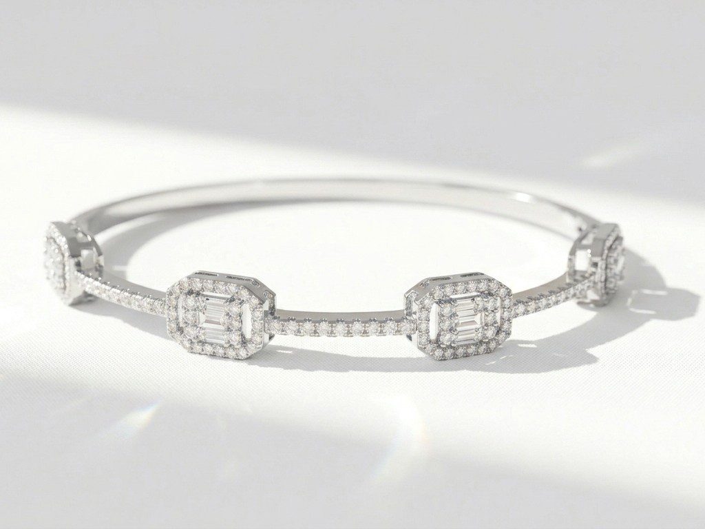zircon bangle pakistan (2) Silver Plated Bangle for Women Pakistan by dango