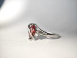 Red Crystal Solitaire Ring - Image 4