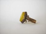 Vintage Yellow Stone Ring - Image 2