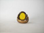 Vintage Yellow Stone Ring - Image 3