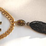 Gold-Plated Black Jewelry Set for women in Pakistan by dango