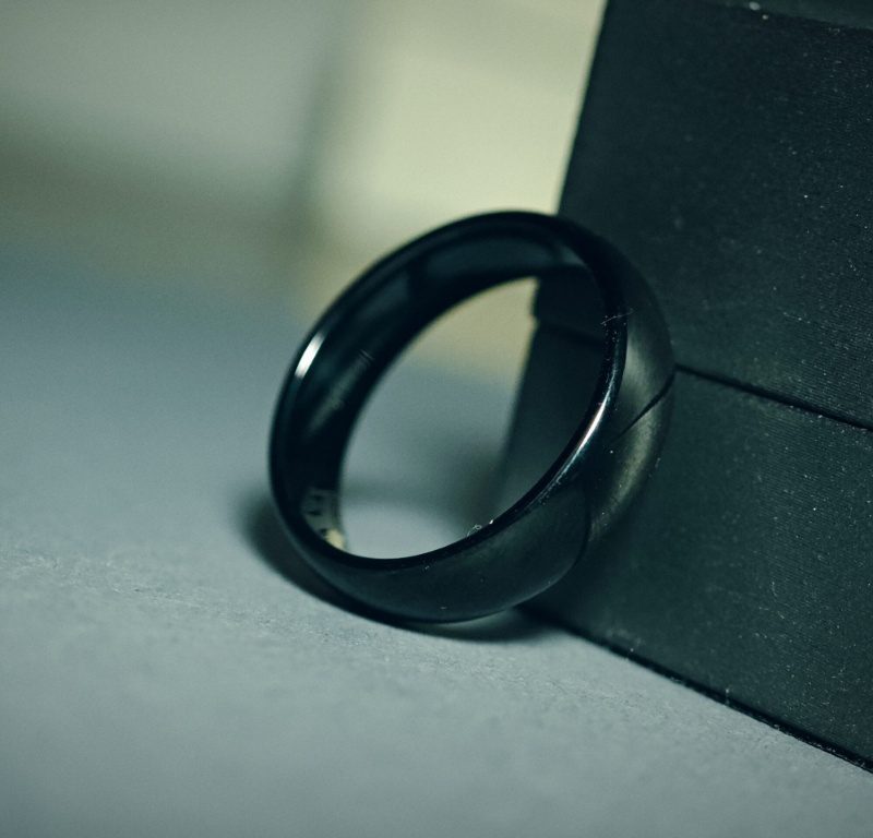 Black Tungstan Carbide Ring for men Pakistan by dango