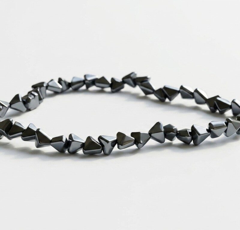 Black hematite bracelet in Pakistan by dango
