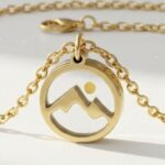 Gold Plated Mountain Pendant for women in Pakistan by dango