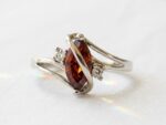 Red Crystal Solitaire Ring
