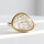 Natural Quartz Gemstone in 925 Sterling Silver Gemstone Ring for women in Pakistan by dango