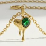 Gold Plated Heart Pendant for women in Pakistan by dango