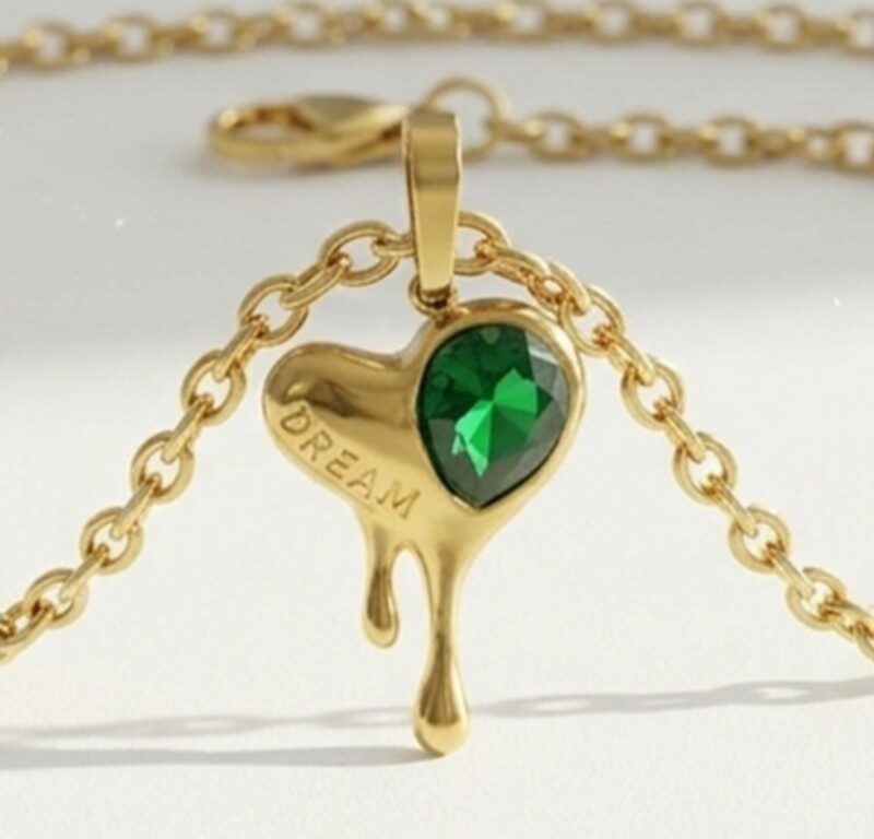 Gold Plated Heart Pendant for women in Pakistan by dango