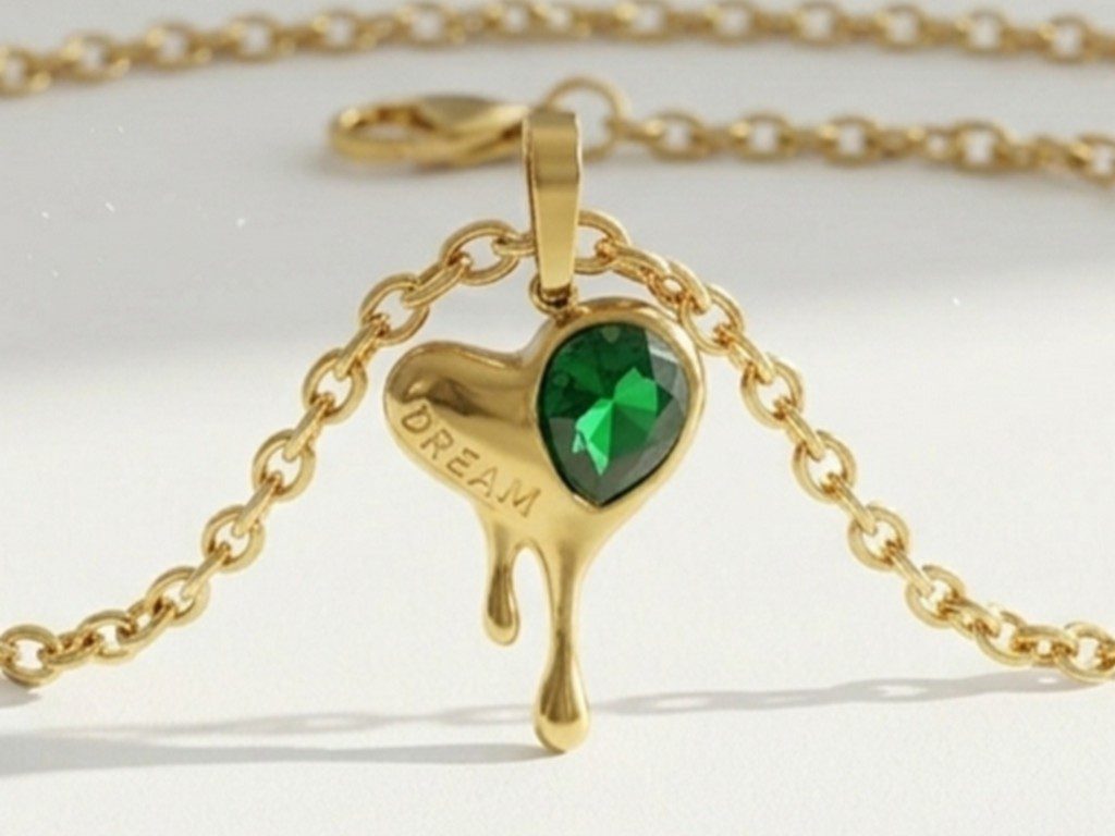heart pendant pakistan (2) Gold Plated Heart Pendant for women in Pakistan by dango