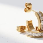 Gold Plated Minimal Earrings for women in Pakistan by dango