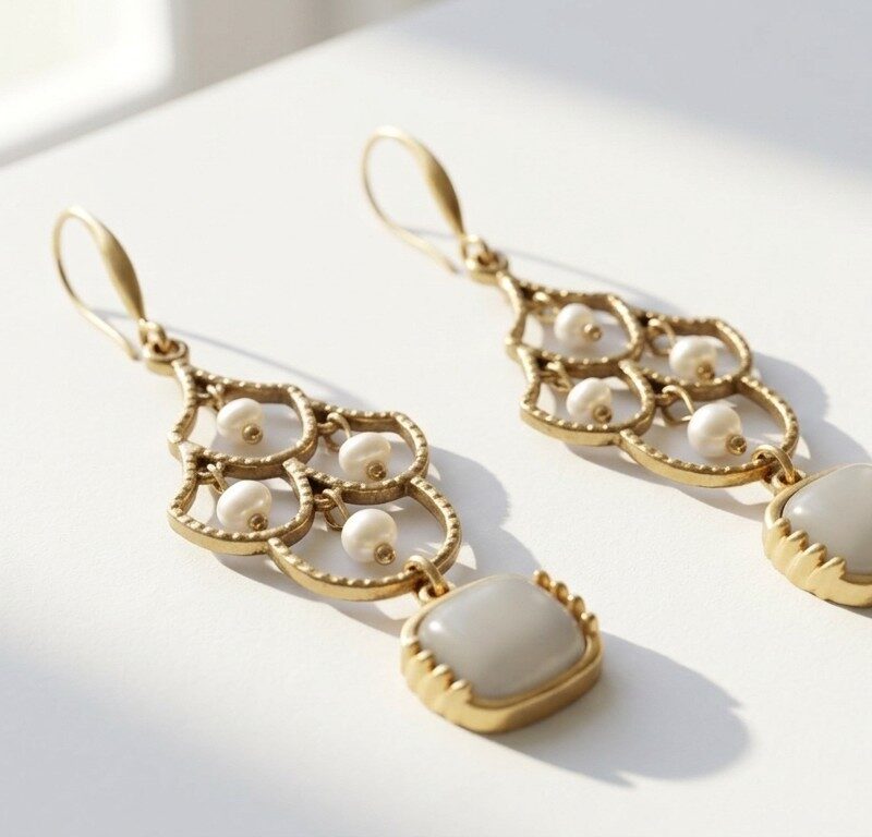 Pearl Drop Earrings for women in Pakistan by dango