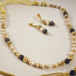 Pearl and agate gemstone Jewelry Set For Women in Pakistan by dango