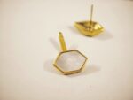 Geometric Mother of Pearl Earrings