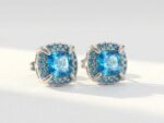 blue stud earrings for women in pakistan by dango