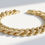 Gold Plated Cuban Bracelet for women in Pakistan by dango