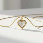 Everyday Mother of pearl Heart Pendant for women in Pakistan by dango