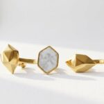 Geometric Mother of Pearl Earrings