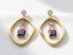 gold plated waterproof earrings for women in pakistan by dango