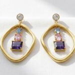 gold plated waterproof earrings for women in pakistan by dango