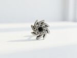 Black Steel Stud Earring for men in Pakistan by dango