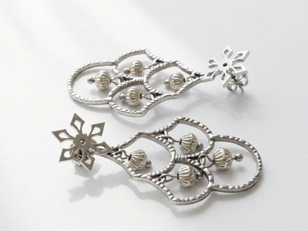 steel earrings pakistan Stainless steel waterproof earrings for women in Pakistan by dango