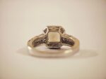 Smoky Valor – Square Cut Natural Tourmaline Ring in 925 Silver - Image 2