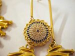 Gold-Plated Steel Statement Earrings