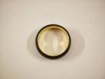6mm Tungsten Carbide Ring with Gold Groove