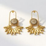 stainless steel tarnish free statement earrings for women in pakistan by dango