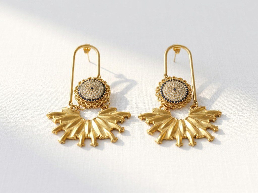 gold plated earrings pakistan stainless steel tarnish free statement earrings for women in pakistan by dango