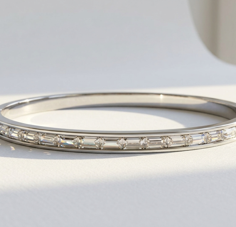 Stainless Steel Zircon Bangle for women Pakistan by dango
