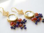 Natural Agate, amethyst Gemstone Earrings for women in Pakistan by dango