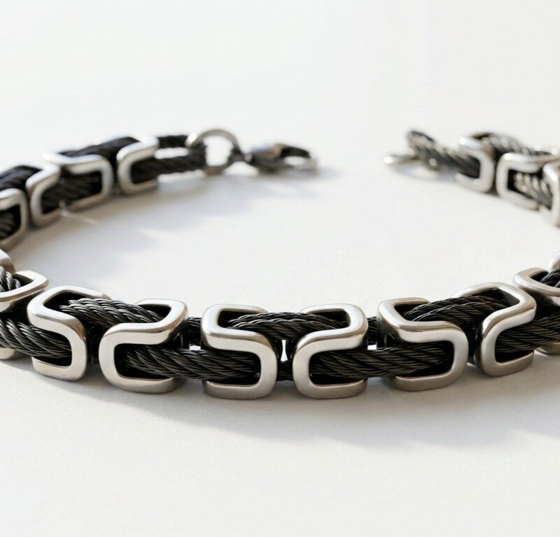 Vintage Steel Bracelet for Men in Pakistan by dango