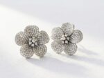 Floral Zircon Stud Earrings for women in Pakistan by dango
