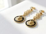 Gold Plated Steel Lion Earrings for women in Pakistan by dango