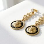 Gold Plated Steel Lion Earrings for women in Pakistan by dango