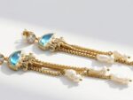 Natural Pearl Gold Plated tarnish free Earrings for women in Pakistan by dango