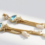 Natural Pearl Gold Plated tarnish free Earrings for women in Pakistan by dango