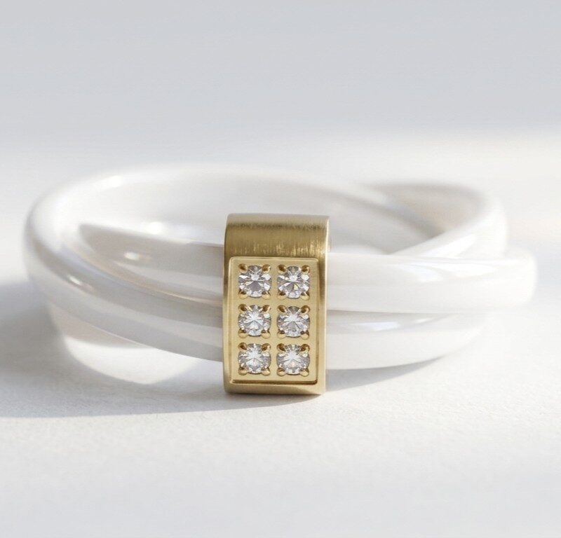 white ceramic ring for men and women in pakistan by dango