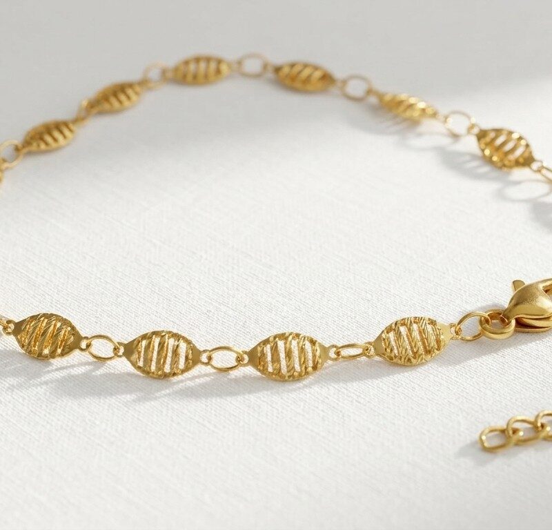 Gold-Plated Steel water proof Anklet for women in Pakistan by dango