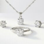 Minimal Zircon Jewelry Set for women in Pakistan by dango
