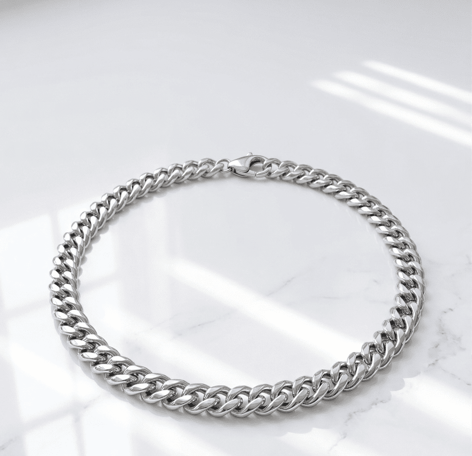 7mm (3) 7mm Stainless Steel Cuban Chain for men in Pakistan by dango