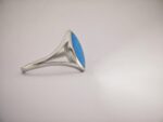 925 Sterling Silver Blue Opal Ring