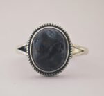 blue gemstone vintage 925 Silver Ring for men and women in Pakistan by dango