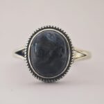 blue gemstone vintage 925 Silver Ring for men and women in Pakistan by dango