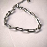 Minimal paperclip chain Steel Bracelet unisex in Pakistan by dango