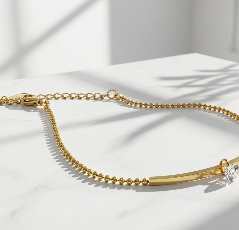 Gold-Plated Steel Anklet for women in Pakistan by dango