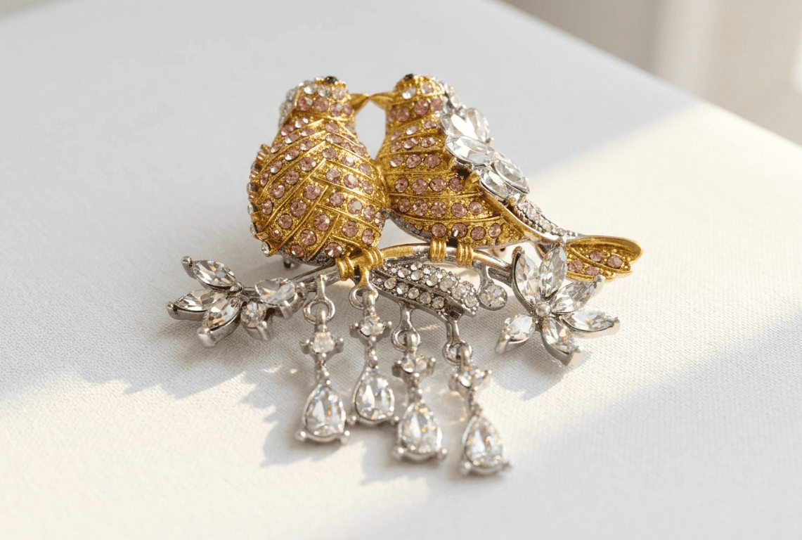 birds brooch pakistan Zircon Bird Brooch for women in Pakistan by dango