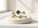 Gold-Plated Steel kundan Ring for women in Pakistan by dango