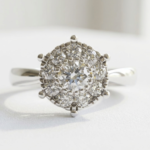 Cluster Zircon in 925 sterling silver Ring for women in Pakistan by dango